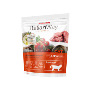 ITALIAN WAY GATTI ADULT STERILIZZATI SENSITIVE MAIALE E PISELLI 300 GR