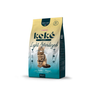 KEKE CLASSIC LIGHT STERILIZZATO CON POLLO E PESCI 5 KG