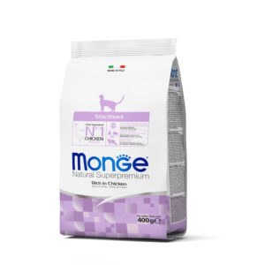 MONGE STERILISED RICCO IN POLLO 400 GR