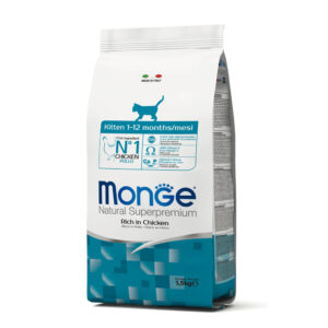 MONGE KITTEN RICCO IN POLLO 1.5 KG