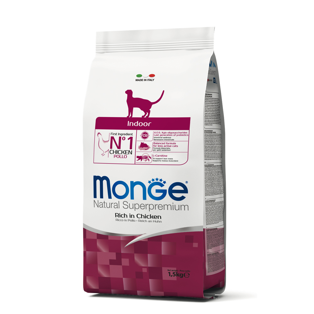 Monge Indoor Ricco In Pollo 1.5 Kg