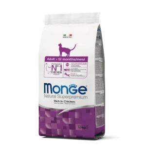 MONGE ADULT RICCO IN POLLO 1.5 KG