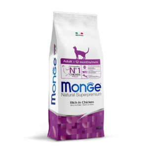 MONGE ADULT RICCO IN POLLO 10 KG