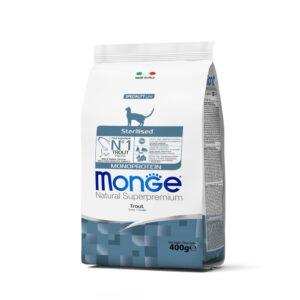 MONGE STERILISED MONOPROTEICO TROTA 400 GR