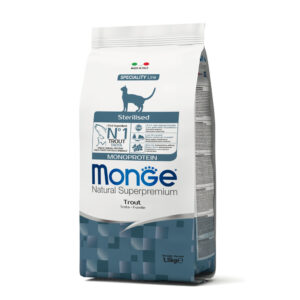 MONGE STERILISED MONOPROTEICO TROTA 1.5 KG