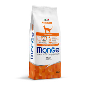 MONGE STERILISED MONOPROTEICO ANATRA 10 KG
