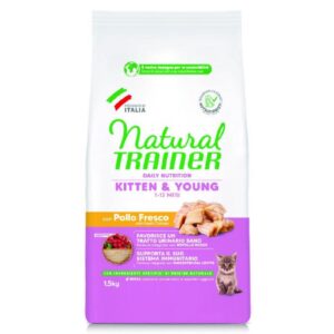 NATURAL TRAINER GATTO KITTEN POLLO 1.5 KG