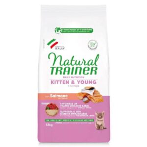 NATURAL TRAINER GATTO KITTEN SALMONE 1.5 KG