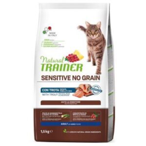 NATURAL TRAINER GATTO SENSITIVE ADULT NO GRAIN TROTA 1.5 KG