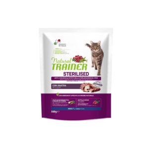 NATURAL TRAINER GATTO ADULT STERILISED ANATRA 300 GR
