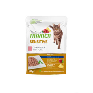 NATURAL TRAINER UMIDO GATTO SENSITIVE ADULT MAIALE BUSTINA 85 GR