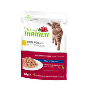 NATURAL TRAINER UMIDO GATTO ADULT POLLO BUSTINA 85 GR