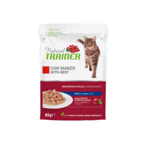 NATURAL TRAINER UMIDO GATTO ADULT MANZO 1 BUSTINA 85 GR
