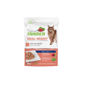 NATURAL TRAINER UMIDO GATTO LIGHT SALMONE BUSTINA 85 GR