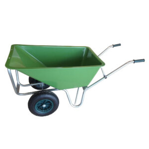 CARRIOLA DOPPIA RUOTA VASCA PLASTICA 130 LT