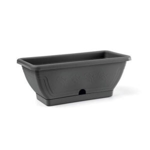VASO CASSETTA VENEZIA ANTRACITE 50 CM