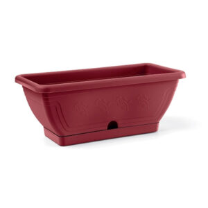 VASO CASSETTA VENEZIA ROSSO MATTONE 60 CM