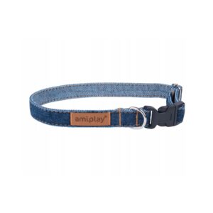 AMIPLAY COLLARE REGOLABILE DENIM BLU NAVY M