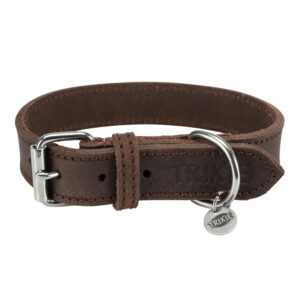TRIXIE COLLARE RUSTIC S-M MARRONE SCURO