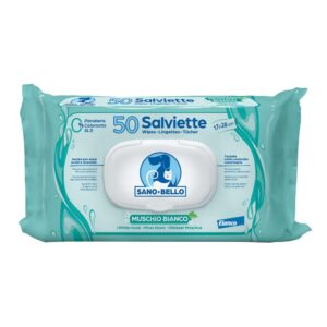 SANO E BELLO SALVIETTE AL MUSCHIO BIANCO 50 PZ