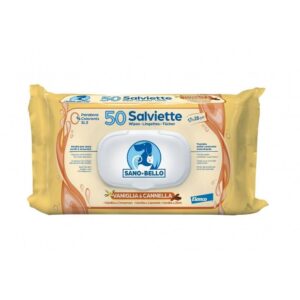 SANO E BELLO SALVIETTE VANIGLIA E CANNELLA 50 PZ