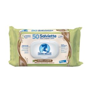 SANO E BELLO SALVIETTE BURRO DI KARITÈ 50 PZ