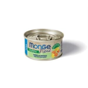 MONGE NATURAL UMIDO CANE PUPPY & JUNIOR TONNO CON ORTAGGI 95 GR