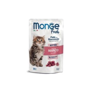 MONGE FRESH UMIDO GATTO KITTEN MANZO 85 GR