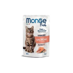 MONGE FRESH UMIDO GATTO STERILISED SALMONE 85 GR