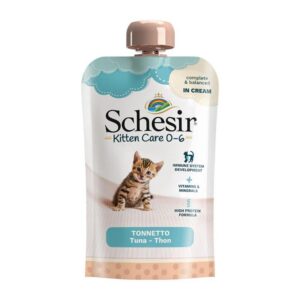 SCHESIR GATTO KITTEN CREAM 0-6 TONNO 150 GR